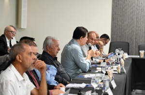 Reunião do Conselho do SESC/SENAC, presidida pelo Marcelo Baiocchi.