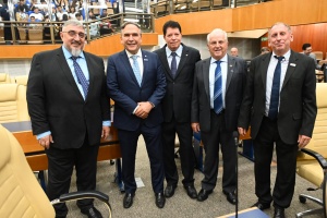 Sessão Especial de Homenagem aos 70 anos do SESI em Goiás, na Câmara Municipal de Goiânia.